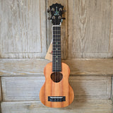KoAloha Soprano Solid Koa KSM-00 Gloss Made in Hawaii Ukulele w/ Hard Case v214