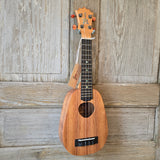 KoAloha Soprano Pineapple Solid Koa KSM-11 Pikake Finish Made in Hawaii Ukulele with KoAloha Hardcase v221