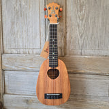 KoAloha Soprano Pineapple Solid Koa KSM-11 Pikake Finish Made in Hawaii Ukulele with KoAloha Hardcase v221