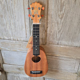 KoAloha Soprano Pineapple Solid Koa KSM-11 Pikake Finish Made in Hawaii Ukulele with KoAloha Hardcase v221