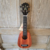 KoAloha Soprano Pineapple Solid Koa KSM-01 Made in Hawaii Ukulele with KoAloha Hardcase v222