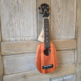 KoAloha Soprano Pineapple Solid Koa KSM-01 Made in Hawaii Ukulele with KoAloha Hardcase v222