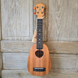 KoAloha Soprano Pineapple Solid Koa KSM-11 Pikake Finish Made in Hawaii Ukulele with KoAloha Hardcase v223