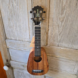 KoAloha Soprano Pineapple Solid Koa KSM-01 Made in Hawaii Ukulele with KoAloha Hardcase v224