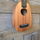 KoAloha Soprano Pineapple Solid Koa KSM-11 Pikake Finish Made in Hawaii Ukulele with KoAloha Hardcase v225