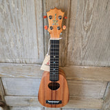 KoAloha Soprano Pineapple Solid Koa KSM-11 Pikake Finish Made in Hawaii Ukulele with KoAloha Hardcase v226