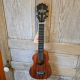 KoAloha Long Neck Super Concert All Solid Koa KCM-02 Made in Hawaii Ukulele w/ Hardcase v227
