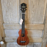 KoAloha Long Neck Super Concert All Solid Koa KCM-02 Made in Hawaii Ukulele w/ Hardcase v227