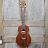Ohana Tenor Starter Pack TK-10 Laminate Mahogany Ukulele Bag, Tuner, Strap, Button h095