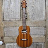 Ohana Tenor Starter Pack TK-10 Laminate Mahogany Ukulele Bag, Tuner, Strap, Button p878