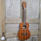 Ohana Tenor Starter Pack TK-10 Laminate Mahogany Ukulele Bag, Tuner, Strap, Button p878