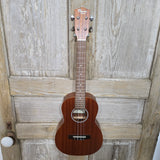 Ohana Tenor Starter Pack TK-10 Low G Laminate Mahogany Ukulele Bag, Tuner, Strap, Button p597