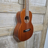 Ohana Tenor Starter Pack TK-10 Low G Laminate Mahogany Ukulele Bag, Tuner, Strap, Button p597