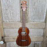 Ohana Tenor Starter Pack TK-10 Laminate Mahogany Ukulele Bag, Tuner, FLORAL Strap, Button u662