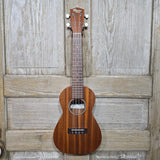 Ohana Concert CK-10 Starter Pack Laminate Mahogany Ukulele, Bag, Tuner, Strap, Button v233