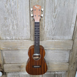 Ohana Concert CK-10 Starter Pack Laminate Mahogany Ukulele, Bag, Tuner, Strap, Button v235