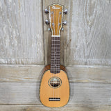 Ohana Pineapple Sopranino TPK-70G Blem All Solid Spruce / Mahogany w Abalone Ukulele v245