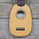 Ohana Pineapple Sopranino TPK-70G Blem All Solid Spruce / Mahogany w Abalone Ukulele v246