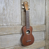 Ohana Soprano SK-35 All Solid Mahogany Matte Geared Tuners Ukulele v247
