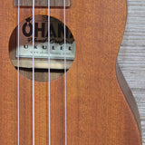 Ohana Tenor Neck Super Soprano Tenor Neck SK-30L Blem All Solid Mahogany Ukulele v271
