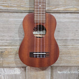 Ohana Tenor Neck Super Soprano Tenor Neck SK-30L Blem All Solid Mahogany Ukulele v273
