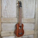 Ohana Tenor Neck Super Soprano Tenor Neck SK-30L Blem All Solid Mahogany Ukulele v273