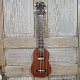 Ohana Tenor Neck Super Soprano Tenor Neck SK-30L Blem All Solid Mahogany Ukulele v274