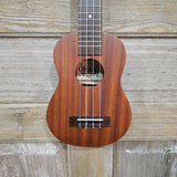 Ohana Tenor Neck Super Soprano Tenor Neck SK-30L Blem All Solid Mahogany Ukulele v274