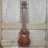 Ohana Tenor Neck Super Soprano Tenor Neck SK-30L Blem All Solid Mahogany Ukulele v276