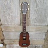 Ohana Tenor Neck Super Soprano Tenor Neck SK-30L Blem All Solid Mahogany Ukulele v276