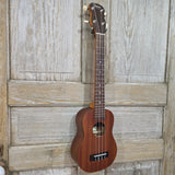 Ohana Tenor Neck Super Soprano Tenor Neck SK-30L Blem All Solid Mahogany Ukulele v276