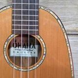 Ohana Concert Pineapple PKC-50G Blem All Solid Cedar / Mahogany Ukulele v277