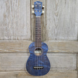 Ohana Soprano SK-15WBL Steel Blue Laminate Willow Ukulele v285