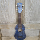 Ohana Soprano SK-15WBL Steel Blue Laminate Willow Ukulele v285