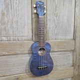 Ohana Soprano SK-15WBL Steel Blue Laminate Willow Ukulele v285