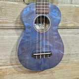 Ohana Soprano SK-15WBL Steel Blue Laminate Willow Ukulele v285