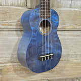 Ohana Soprano SK-15WBL Steel Blue Laminate Willow Ukulele v285