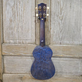 Ohana Soprano SK-15WBL Steel Blue Laminate Willow Ukulele v285