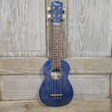Ohana Soprano SK-15WBL Steel Blue Laminate Willow Ukulele v286