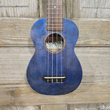 Ohana Soprano SK-15WBL Steel Blue Laminate Willow Ukulele v286