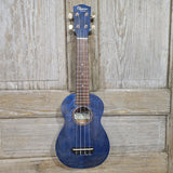 Ohana Soprano SK-15WBL Steel Blue Laminate Willow Ukulele v286