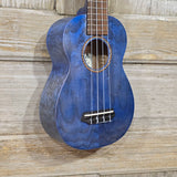 Ohana Soprano SK-15WBL Steel Blue Laminate Willow Ukulele v286