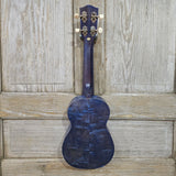Ohana Soprano SK-15WBL Steel Blue Laminate Willow Ukulele v286