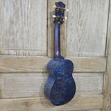 Ohana Soprano SK-15WBL Steel Blue Laminate Willow Ukulele v286