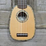 Ohana Pineapple Sopranissimo TTPK-70G All Solid Spruce / Mahogany Teenie Tiny Ukulele v290