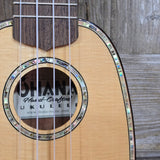 Ohana Pineapple Sopranissimo TTPK-70G All Solid Spruce / Mahogany Teenie Tiny Ukulele v290