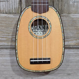 Ohana Pineapple Sopranissimo TTPK-70G All Solid Spruce / Mahogany Teenie Tiny Ukulele v291