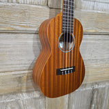Ohana Concert CK-10 Starter Pack Laminate Mahogany Ukulele, Bag, Tuner, Strap, Button v313