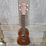 Ohana Concert CK-10 Starter Pack Laminate Mahogany Ukulele, Bag, Tuner, Strap, Button v319