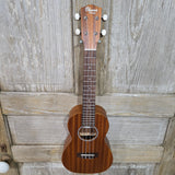 Ohana Concert CK-10 Starter Pack Laminate Mahogany Ukulele, Bag, Tuner, Strap, Button v324